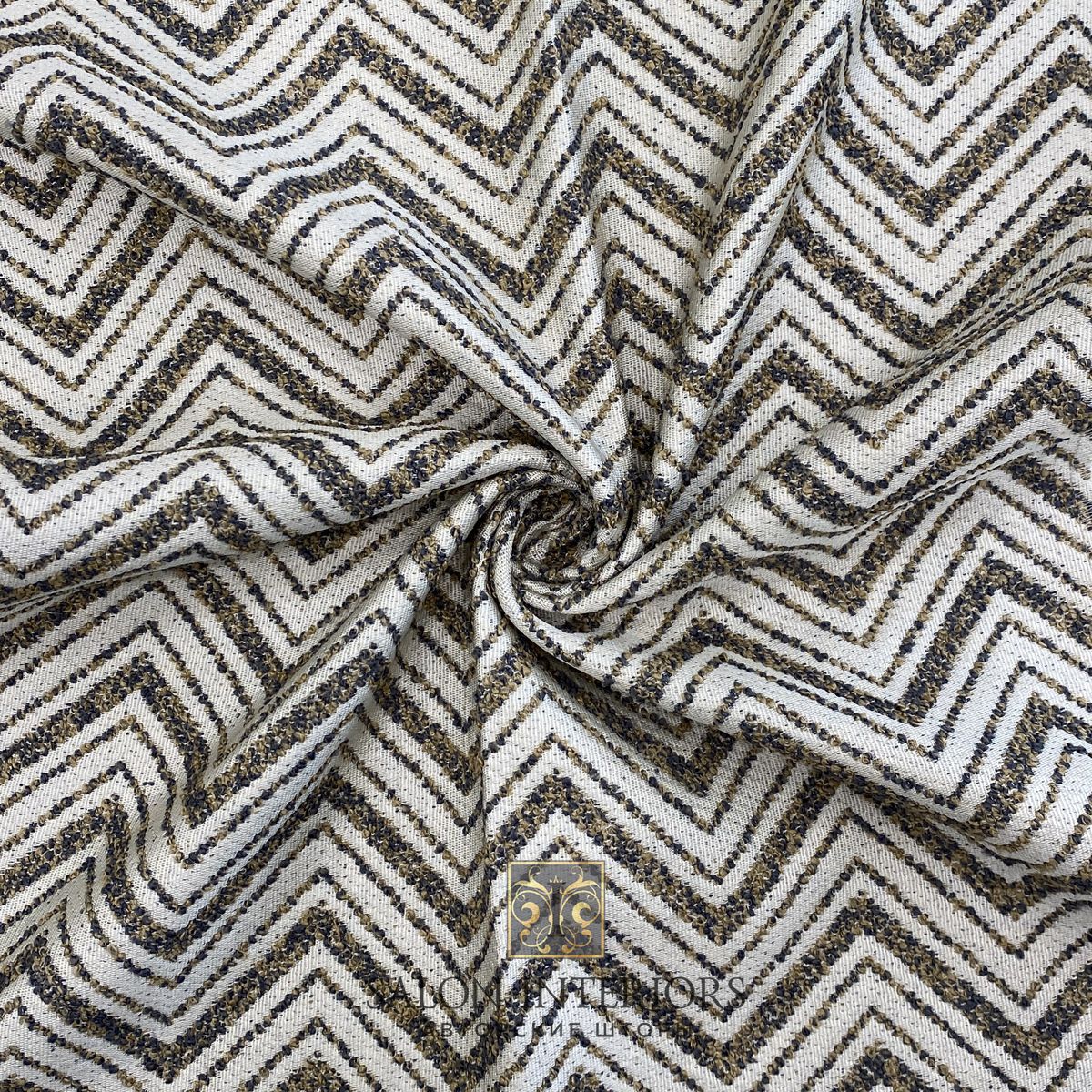 Ткань ЭСМИ зигзаг Арт TFT2071-V1605 Цвет Серо-бежевый выс.300 см 
