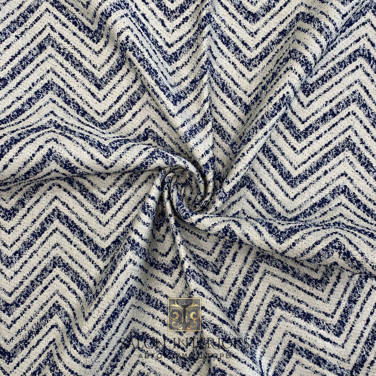 Ткань ЭСМИ зигзаг Арт TFT2071-V1604 Цвет Синий выс.300 см 
