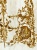 Тюль "Принцесса Сиси" Панно Арт 5831-3 апплик. из бархата 300*300см Цвет Золото высота  Италия
