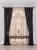 Комплект готовых штор на ленте "Милфорд" Арт 14531 V-3-14529-01 V-2 Цвет Коричн/кожа/мет 130х320см
